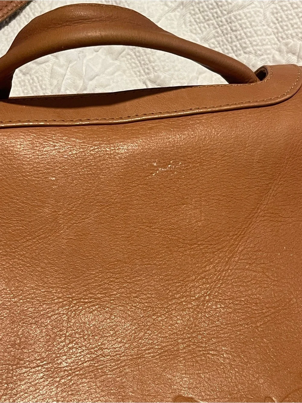 Leather Messenger/Satchel/Briefcase Bag - Tan Piel Brand Northern Tier Scouts